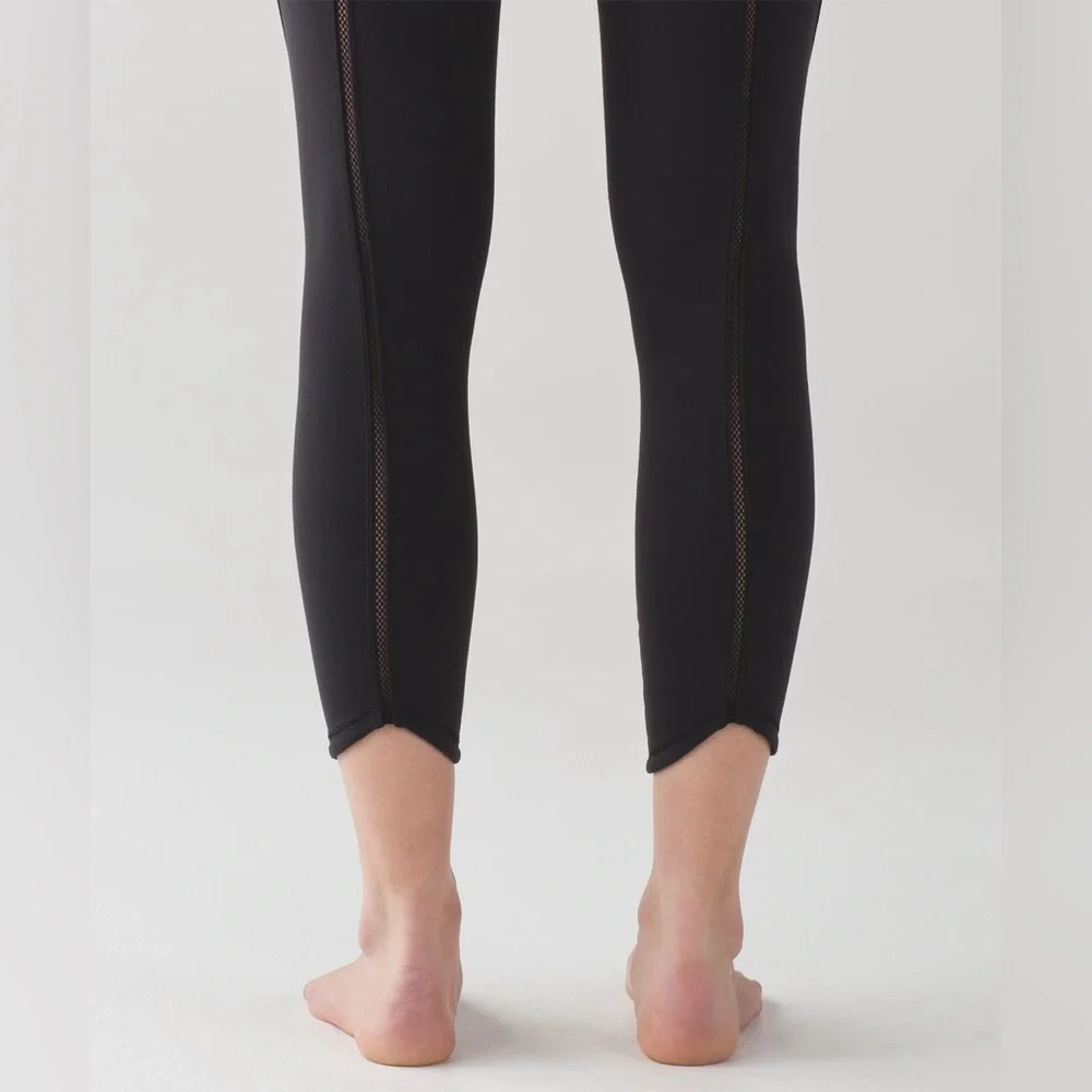 Lululemon Wunder Under Pant (Hi-Rise) (Mesh) Black - Picture 5 of 5